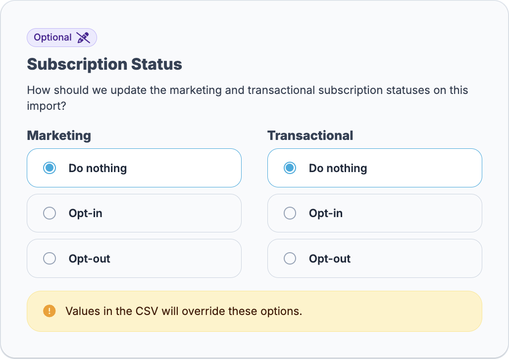 Subscription Status